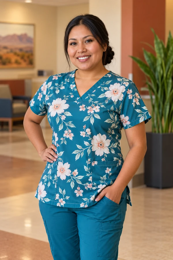 CNA student practicing patient care in New Mexico