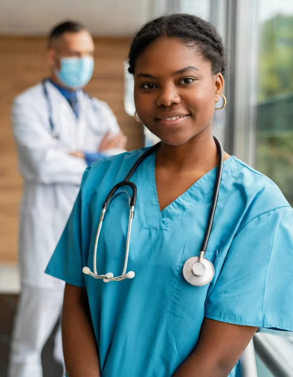 CNA student practicing patient care in Oregon