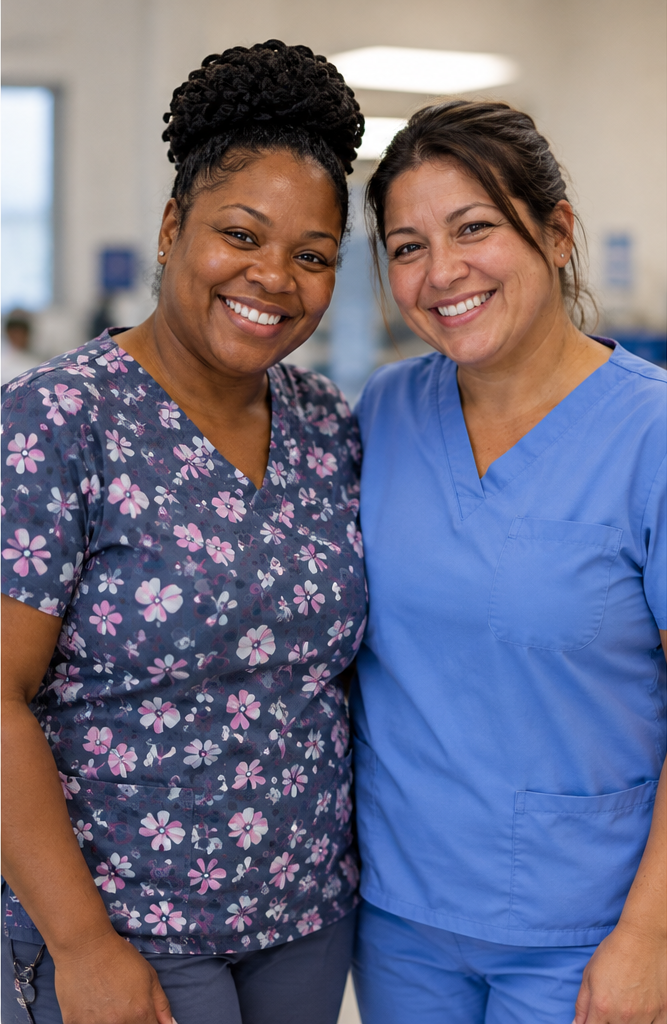 CNA student practicing patient care in South Carolina