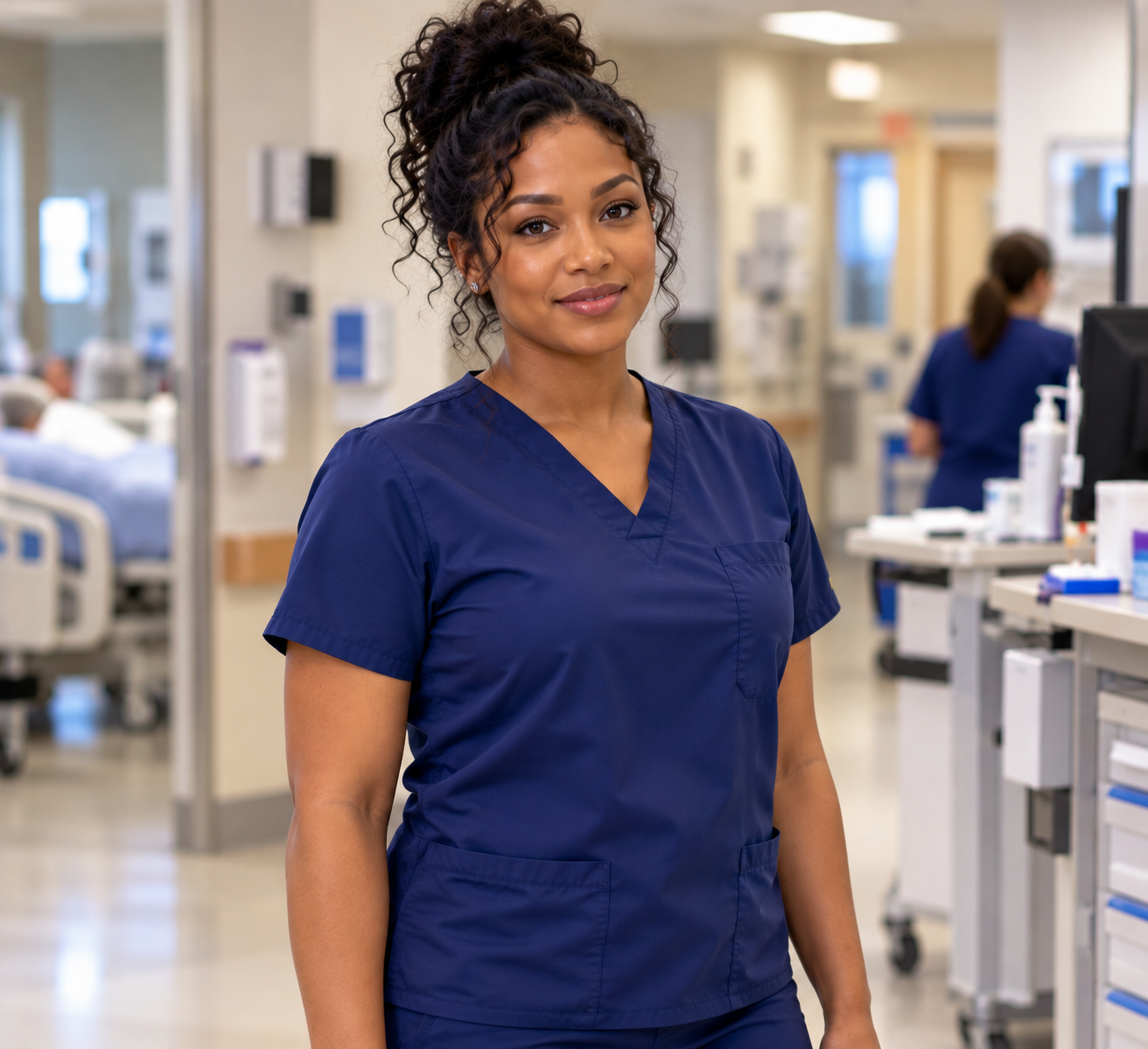 CNA student practicing patient care in Wisconsin